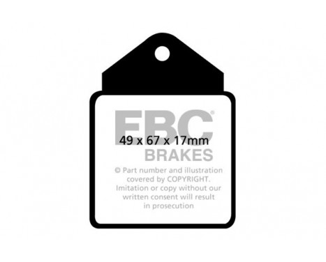 Brake Pad Set, disc brake Bluestuff DP5710NDX EBC, Image 5