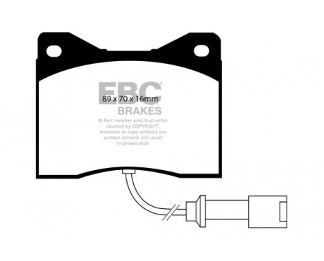 Brake Pad Set, disc brake Bluestuff DP5753NDX EBC, Image 5
