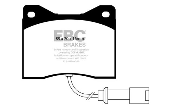 Brake Pad Set, disc brake Bluestuff DP5753NDX EBC, Image 5