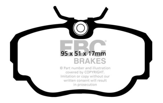 Brake Pad Set, disc brake Bluestuff DP5779NDX EBC, Image 5