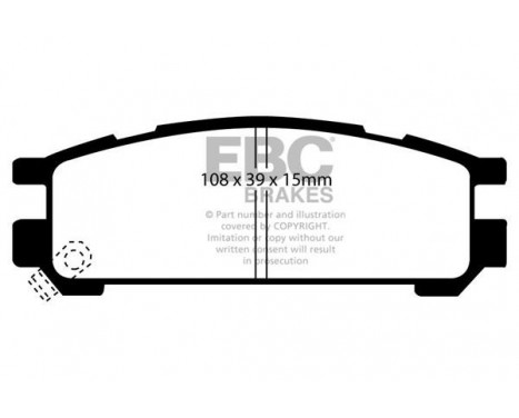 Brake Pad Set, disc brake Bluestuff DP5821NDX EBC, Image 5