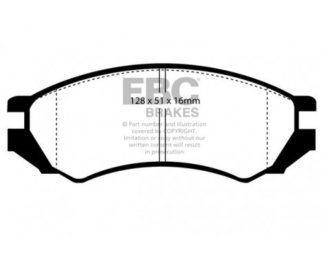 Brake Pad Set, disc brake Bluestuff DP5839NDX EBC, Image 5