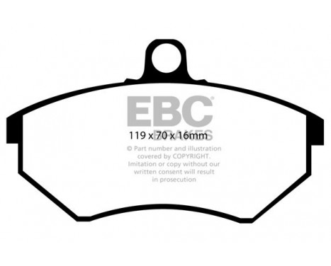 Brake Pad Set, disc brake Bluestuff DP5841NDX EBC, Image 5