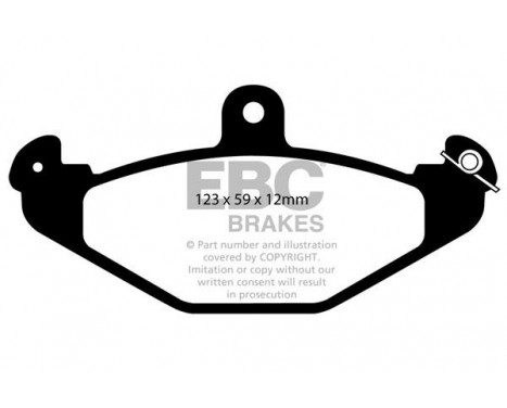 Brake Pad Set, disc brake Bluestuff DP5885/2NDX EBC, Image 5