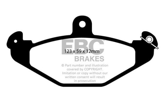 Brake Pad Set, disc brake Bluestuff DP5885/2NDX EBC, Image 5