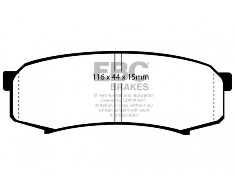 Brake Pad Set, disc brake Bluestuff DP5993NDX EBC, Image 5