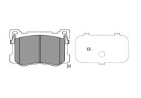 Brake Pad Set, disc brake BP-3057 Kavo parts