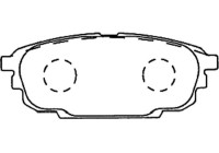 Brake Pad Set, disc brake BP-4553 Kavo parts