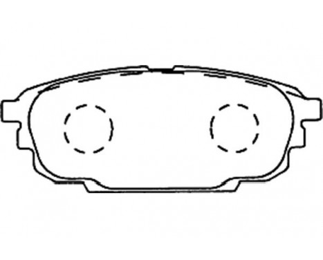 Brake Pad Set, disc brake BP-4553 Kavo parts