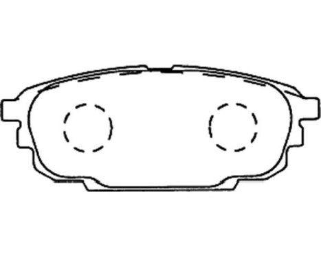 Brake Pad Set, disc brake BP-4553 Kavo parts, Image 2