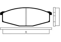 Brake pad set, disc brake BP-6502 Kavo parts