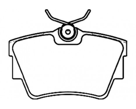 Brake Pad Set, disc brake BP-6580 Kavo parts, Image 2