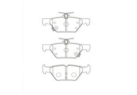 Brake Pad Set, disc brake BP-8026 Kavo parts