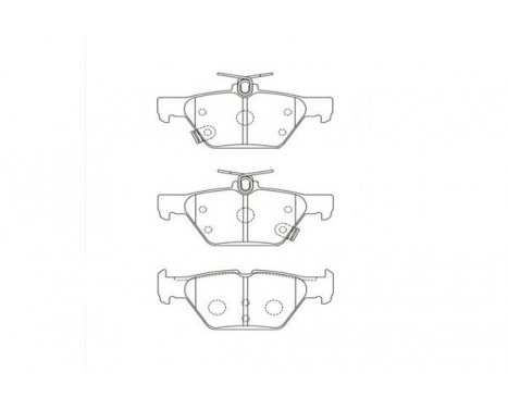 Brake Pad Set, disc brake BP-8026 Kavo parts