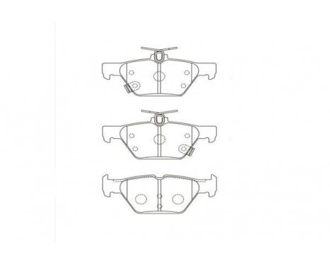 Brake Pad Set, disc brake BP-8026 Kavo parts, Image 2