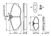 Brake Pad Set, disc brake BP013 Bosch