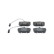 Brake Pad Set, disc brake BP019 Bosch, Thumbnail 2