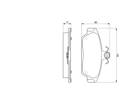 Brake Pad Set, disc brake BP037 Bosch