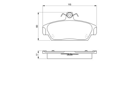 Brake Pad Set, disc brake BP037 Bosch, Image 6