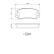 Brake Pad Set, disc brake BP041 Bosch, Thumbnail 6