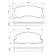 Brake Pad Set, disc brake BP082 Bosch, Thumbnail 6