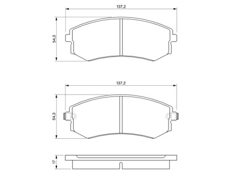 Brake Pad Set, disc brake BP098 Bosch, Image 8
