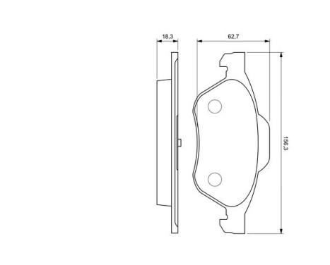 Brake Pad Set, disc brake BP1004 Bosch, Image 5