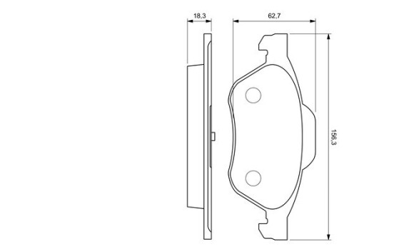 Brake Pad Set, disc brake BP1004 Bosch, Image 3