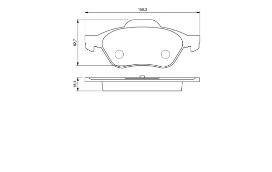 Brake Pad Set, disc brake BP1004 Bosch, Image 6