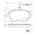 Brake Pad Set, disc brake BP1008 Bosch, Thumbnail 6