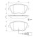 Brake Pad Set, disc brake BP1015 Bosch, Thumbnail 6
