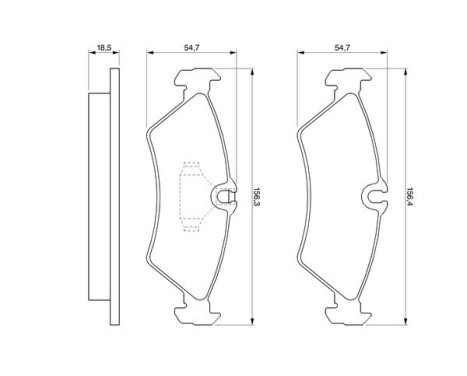 Brake Pad Set, disc brake BP102 Bosch, Image 7