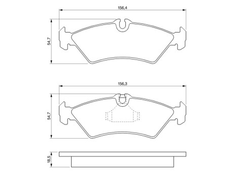 Brake Pad Set, disc brake BP102 Bosch, Image 8