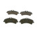 Brake Pad Set, disc brake BP1032 Bosch, Thumbnail 3