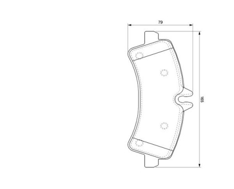 Brake Pad Set, disc brake BP1032 Bosch, Image 5