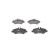 Brake Pad Set, disc brake BP1033 Bosch, Thumbnail 5