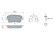 Brake Pad Set, disc brake BP1035 Bosch