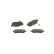 Brake Pad Set, disc brake BP1039 Bosch, Thumbnail 5