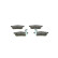 Brake Pad Set, disc brake BP1039 Bosch, Thumbnail 6