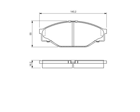 Brake Pad Set, disc brake BP104 Bosch, Image 6