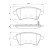 Brake Pad Set, disc brake BP1040 Bosch, Thumbnail 6
