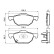 Brake Pad Set, disc brake BP1046 Bosch, Thumbnail 5
