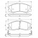 Brake Pad Set, disc brake BP1049 Bosch, Thumbnail 7