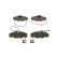 Brake Pad Set, disc brake BP105 Bosch, Thumbnail 6