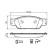 Brake Pad Set, disc brake BP1052 Bosch, Thumbnail 5