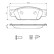 Brake Pad Set, disc brake BP1052 Bosch, Thumbnail 6
