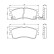 Brake Pad Set, disc brake BP1055 Bosch, Thumbnail 6