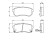 Brake Pad Set, disc brake BP1056 Bosch, Thumbnail 6