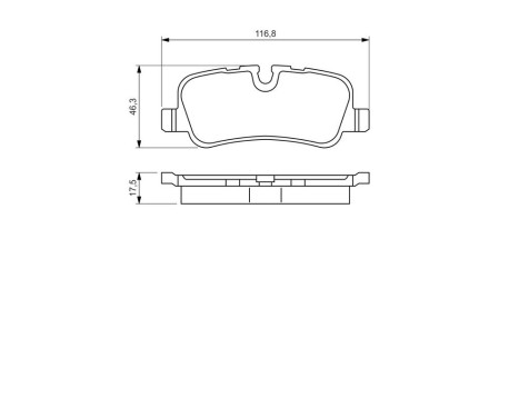 Brake Pad Set, disc brake BP1059 Bosch, Image 6