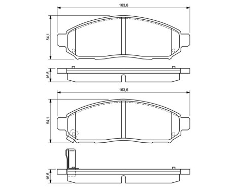 Brake Pad Set, disc brake BP1062 Bosch, Image 6